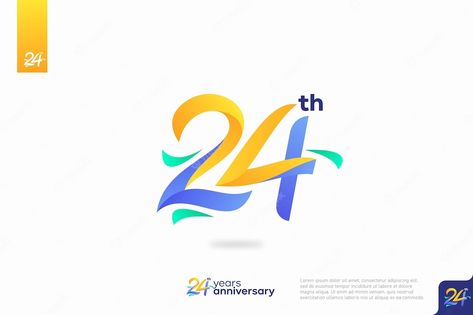 Premium Vector | Vector number 24 logo icon design 24th birthday logo number anniversary 24 24th Anniversary, Birthday Logo, 18th Anniversary, Number Logo, 10 Logo, Logo Icon Design, Graphic Design Course, Number Design, Logo Number