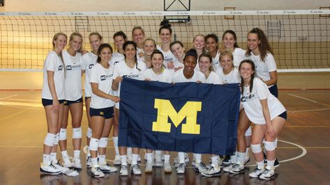 University Of Michigan Volleyball, Michigan Volleyball, Michigan Sports, Vision Board Manifestation, University Of Michigan, Michigan Wolverines, College Life, Volleyball, Michigan