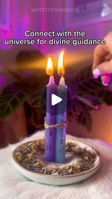 Purple Candle Spells, Purple Candle Magic, Guidance Spell, Blue Candle Magic, Dream Spell, Pretty Puppy, Wicca Recipes, Candle Magic Spells, Free Tarot Cards