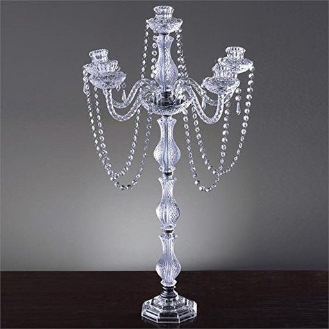 BalsaCircle 35Inch tall Crystal Candle Holder Candelabra  Wedding Party Dining Table Home Centerpieces Decorations *** Be sure to check out this awesome product. (This is an affiliate link) Crystal Candle Holders Centerpieces, Candle Holder Wedding, Candelabra Wedding, Chandelier Candle Holder, Crystal Candelabra, Candles In Fireplace, Candle Wedding Centerpieces, Party Centerpiece, Candleholder Centerpieces