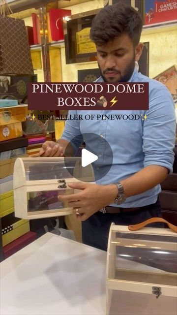 Diamond Paper Co. on Instagram: "Delight & Surprise with Pinewood Dome Boxes for your curated hampers🪵⚡️ Perfect for curating Bespoke Gift Packages & Hampers!  . . . . . DM us to place an order!  Customisations & sizes available🤝 . . [Pinewood Boxes, Dome Boxes, Packaging Solutions, Diamond Paper Company, Trending Reel, Viral, Reels, Boxes, Printing, Packaging Boxes, Baskets, Trays, Pinewood Trays, Pinewood Boxes]" Gift Hampers Packaging, Hampers Packaging, Hampers Box, Hamper Gift Basket, Diy Diwali Decorations, Boxes Packaging, Gift Packages, Diwali Diy, Viral Reels