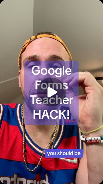 Dr. Tyler Tarver on Instagram: "Google Forms Hack for Teachers! . #Teachersofinstagram #teachersfollowteachers #education #googleworkspace #googletips #googleeducation #googleforedu @googleworkspace #teacher #tiktokteachers #techtips" Technology Teacher, Teaching Hacks, Computer Hacks, Teacher Tech, Classroom Board, School Vibes, Teacher Technology, Class Management, School Nurse