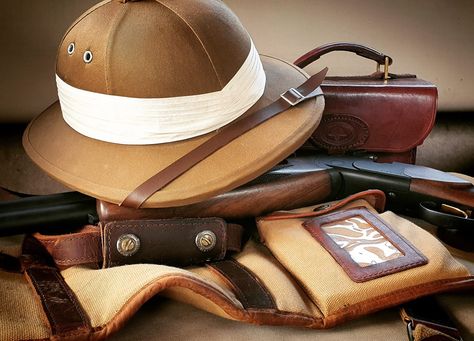 Safari Luggage, Vintage Explorer, Top 100 Books, Pith Helmet, Adventure Hat, Campaign Furniture, Mens Hat, Handmade Canvas, Characters Design