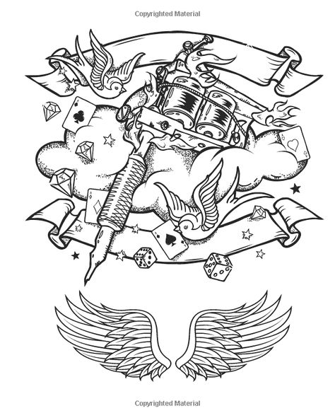 Free Adult Coloring Printables, Tattoo Coloring Book, Adult Colouring Printables, 100 Tattoo, Heart Coloring Pages, Coloring Ideas, Color Book, Badass Quotes, Coloring Pages To Print