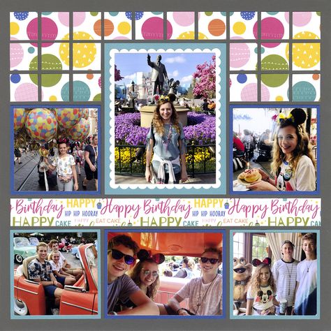 10 Fantastic Birthday Scrapbook Ideas Scrapbook Birthday Ideas Photo Layouts, Birthday Scrapbook Layouts Ideas, Sweet 16 Scrapbook Ideas Layout, Happy Birthday Scrapbook Ideas, Party Scrapbook Layouts, Birthday Scrapbook Ideas, Birthday Borders, 2024 Scrapbook, Layout System