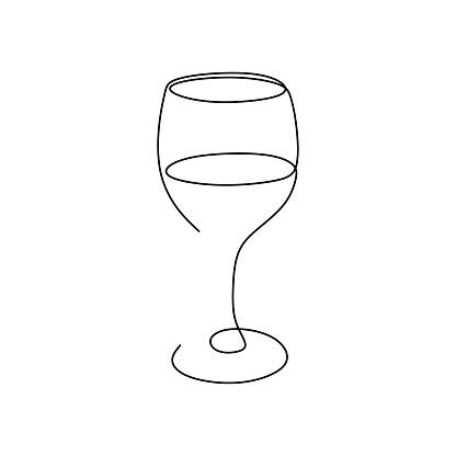 Wine Inspired Tattoo, Wine Glass Line Drawing, Wein Glas Tattoo, Wine Glasses Tattoo, Wine Glass Tattoo Small, Wine Tattoo Ideas, Logo Vin, Wine Glass Drawing, Wine Glass Tattoo