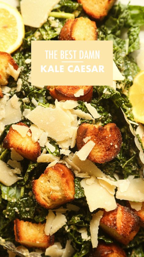 Kale Cesar Salad, Caesar Recipe, Chicken Caesar Pasta, Caesar Pasta Salad, Chicken Kale, Kale Caesar, Caesar Pasta, Chicken Caesar Pasta Salad, Kale Caesar Salad