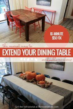 Big Dining Table, Diy Dining Room Table, Dining Table With Leaf, Plywood Table, Build A Table, Thanksgiving Dinner Table, Diy Dining Room, Diy Dining Table, Big Table