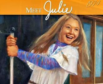 As my daughter reminded me, the story is sad. American Girl Doll Julie, American Girl Julie, American Girl Books, Girls Series, Historical Characters, Girls Play, Book Girl, Paperback Books, American Girl Doll