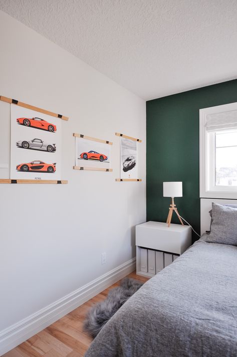 Modern Race Car Bedroom, Racing Green Bedroom, Boys Car Themed Bedroom, Boys Car Room, Car Themed Bedroom, Racing Bedroom, Older Boys Bedrooms, Racing Room, Boys Car Bedroom