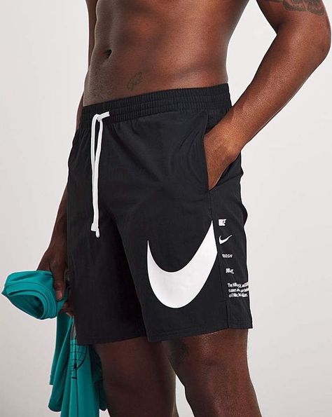 Maxton Hall, Nike Branding, Gym Guys, Men Nike, Short Men Fashion, Swim Short, Nike Brand, Man Swimming, Swim Shorts