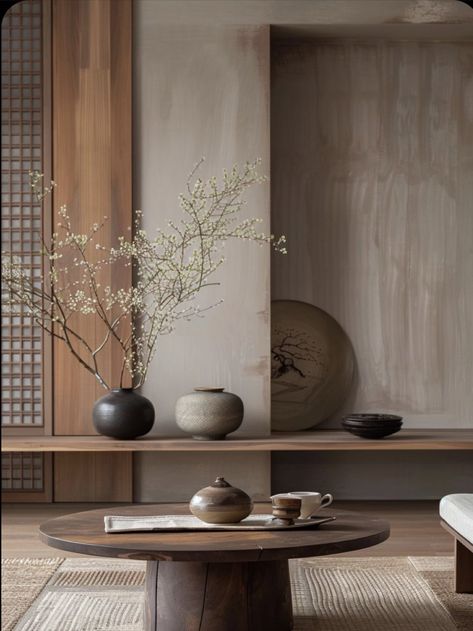 Japandi And Wabi Sabi, Wabi Sabi Living Room Interior Design, Wabi Sabi Interior Living Rooms, Contemporary Wabi Sabi, Wabi Sabi Kitchen, Wabi Sabi Home, Wabi Sabi Living Room, Interior 2024, Wabi Sabi Interior Design