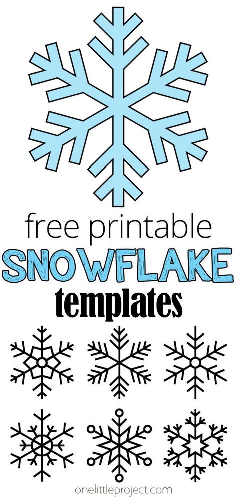 Over 35 free printable snowflake template pages to use for crafts and colouring. There are 12 different snowflake outline shapes that you can find in all different sizes! These snowflake templates are perfect for Christmas crafts or any winter activity where you might need a snowflake shape. Snow Flake Pattern Simple, Holiday Shapes Preschool, Snowflake Shapes Preschool, Simple Snowflake Patterns For Kids Free Printable, Snowflake Pictures Free Printables, Holiday Shapes Free Printable, Stencils For Quilting Free Printable, Snowflake Stencils Printables Templates, Free Printable Snowflake Patterns