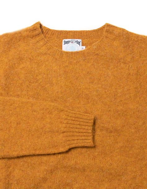 Shaggy Dog Sweater Yellow Mix - Trim Fit | Men's Sweaters - J. Press – J. PRESS Shaggy Dog, Tweed Sport Coat, J Press, Ivy Style, Men's Sweaters, Trim Fit, Shetland Wool, Fall Winter Wardrobe, Dog Sweaters