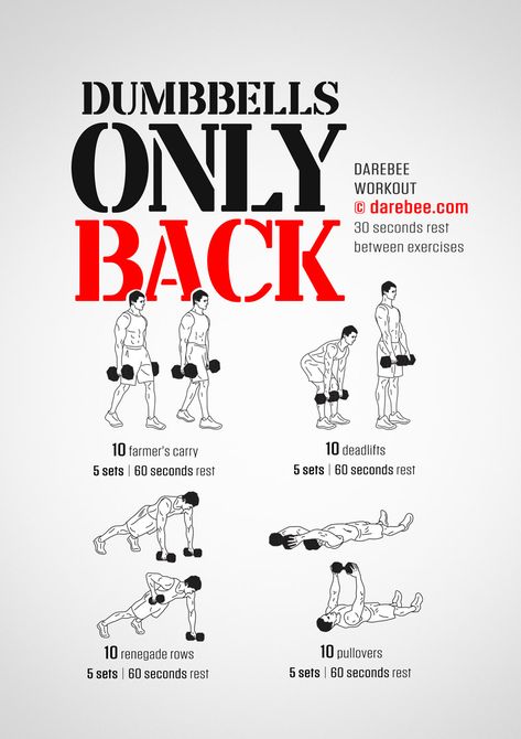 One Dumbell Work Out, Dumbell Only Workout, Back Workout Dumbell, Dumbell Back Workout, Dumbbells Workout, Dumbbell Back Workout, Isolation Exercises, Upper Back Exercises, Workout Gym Routine