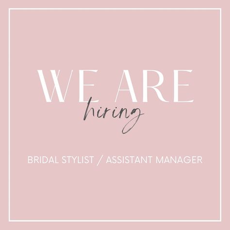 Lutka Boutique is searching for a friendly and passionate Bridal Stylist / Assistant Manager to join our growing business ✨ If you love bridal fashion, have experience in bridal retail or wedding industry and want to join a friendly small team in our beautiful Fremantle boutique… then we want to hear from you 🤗 Check out SEEK.COM for full job details and email us your cover letter + resume to apply! #weddingindustry #perthweddingindustry #weddingvendors #perthweddingvendors #perthwedding... Bridal Stylist, Growing Business, Assistant Manager, We Are Hiring, Cover Letter For Resume, Industrial Wedding, Bridal Fashion, Cover Letter, Grow Business