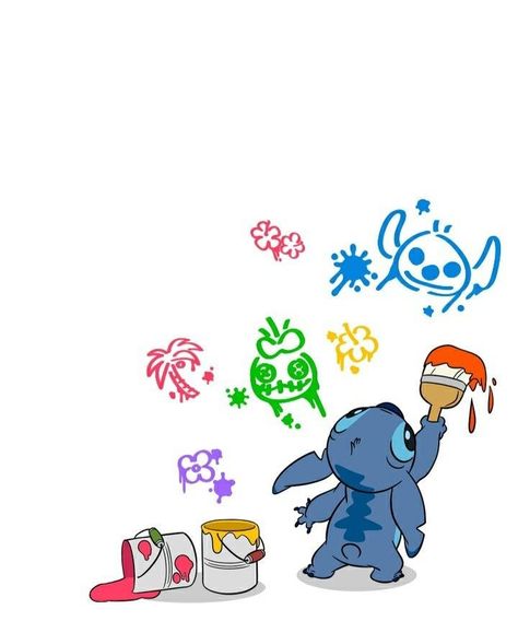 ليلو وستيتش, Whats Wallpaper, Lilo And Stitch Drawings, Stitch Quote, Stitch Drawing, Stitch Pictures, Disney Sticker, Stitch Cartoon, Stitch And Angel