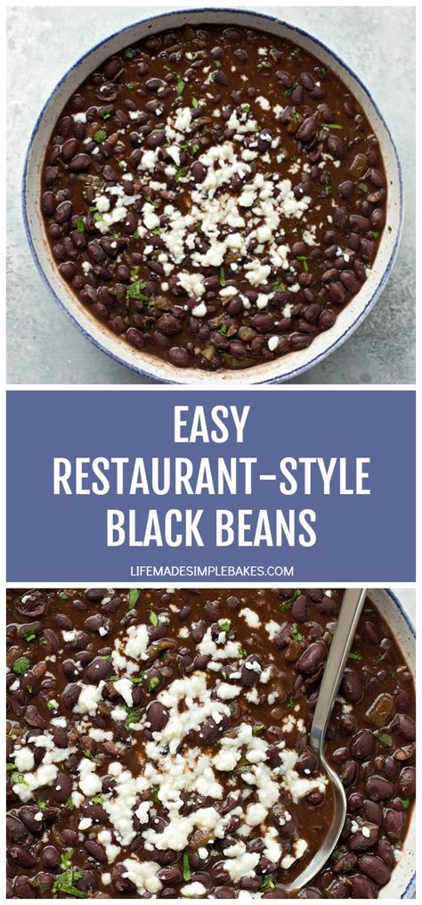 Essen, Grilled Quesadilla, Mexican Entrees, Mexican Black Beans, Life Made Simple, Black Bean Recipes, Mexican Dinner, Beans Recipe, Red Food