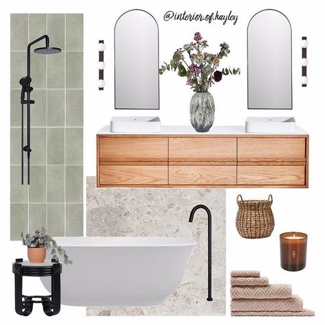 National Tiles on Instagram: “An inspiring mood boards featuring our new soft mint Materia subway tile by @interior.of.hayley 🎄🥂 . . . . #moodboard #nationaltiles…” National Tiles, Dream Laundry Room, Soft Mint, Laundry In Bathroom, House Bathroom, Subway Tile, Clawfoot Bathtub, Single Vanity, Bathroom Ideas