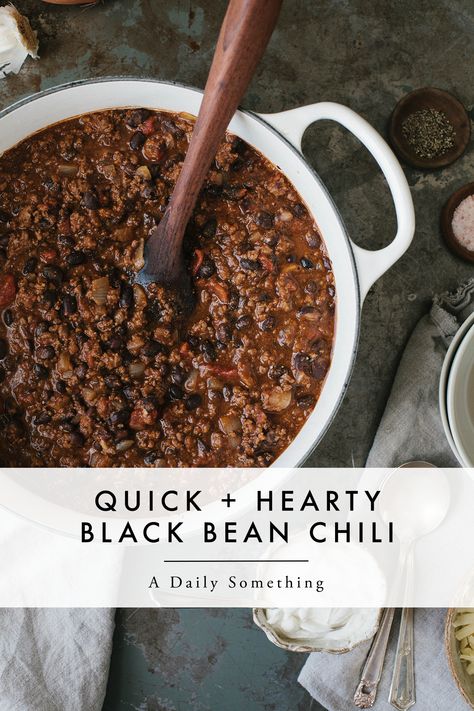 Chilli Recipe Black Bean, Chili’s Black Beans Recipe, Chilli With Black Beans, Black Bean Chili Recipe Beef, Beef Black Bean Chili, Steak And Black Bean Chili, Beef And Black Bean Chili, Chili Recipe Black Bean, Black Bean Chilli Recipes