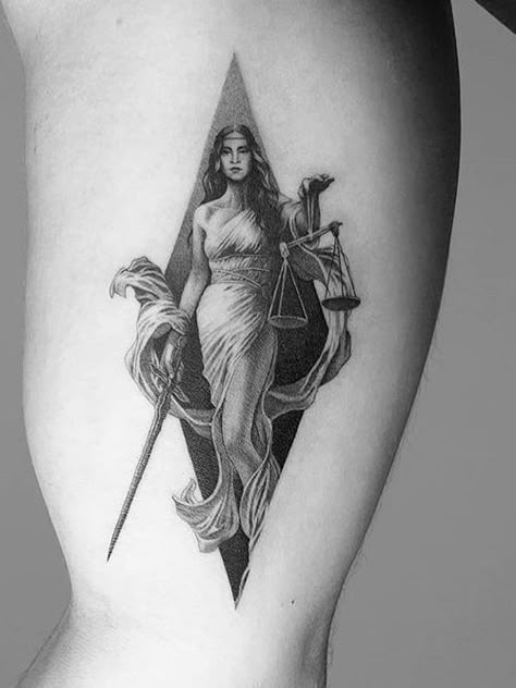 Nemesis Tattoo, Empowerment Tattoo, Greek Goddess Tattoo, Aphrodite Tattoo, Athena Tattoo, Justice Tattoo, Surreal Tattoo, Libra Tattoo, Girl Face Tattoo