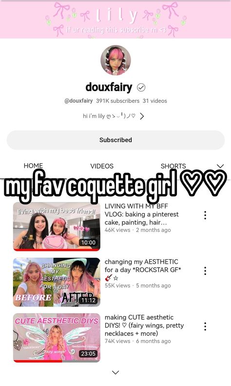 whisper Yt Channel Recommendations, Youtuber Recommendations, Coquette Youtube Channels, People To Watch On Youtube, Youtube Channel Recommendation, Youtubers Recommendations, Youtubers To Watch To Become That Girl, Coquette Youtubers, Aesthetic Youtubers To Watch