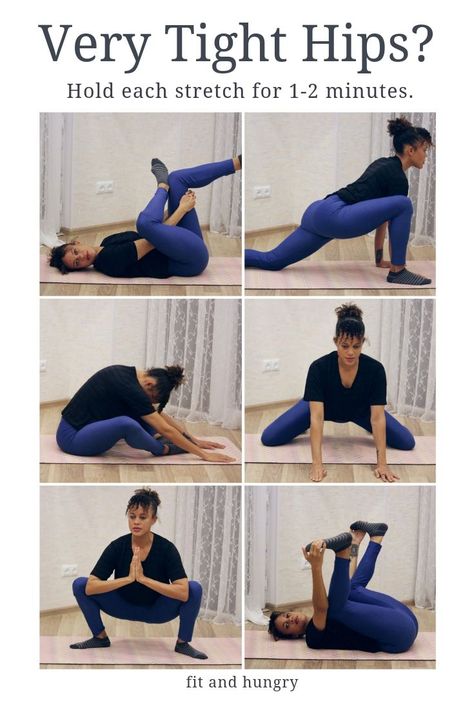 Hip Strengthening Exercises, Hip Flexor Exercises, Lower Back Pain Exercises, Latihan Yoga, Tight Hips, Easy Yoga Workouts, Yoga Exercises, Strengthening Exercises, Back Pain Exercises