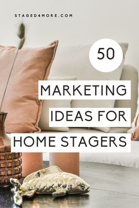 Marketing Ideas For Home Stagers Stage House For Sale, Home Staging Business, Staging Business, Real Estate Staging, Real Estate Marketing Design, Industrial Style Decor, Real Estate Buyers, Home Staging Tips, Event Planning Business