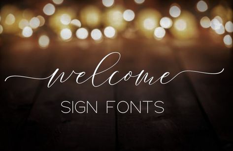 Fonts with tails & swashes, perfect for wedding welcome signs! All fonts are linked on my Youtube with a discount to a monthly subscription ✨ #diy #wedding #fonts #custom #signs #handmade Welcome Font, Wedding Fonts Calligraphy, Best Cursive Fonts, Free Fonts For Cricut, Calligraphy Fonts Alphabet, Welcome Wood Sign, Sign Fonts, Cricut Wedding, Wedding Signs Diy