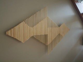 DIY Wooden Stick Wall Art - Aztec Style (easy to Make): 4 Steps Diy Projects With Popsicle Sticks, Wood Sticks Crafts, Winter Challenge, Picture Wall Living Room, Sticks Diy, Diy Popsicle Stick Crafts, Wood Art Diy, Stick Wall Art, Aztec Style