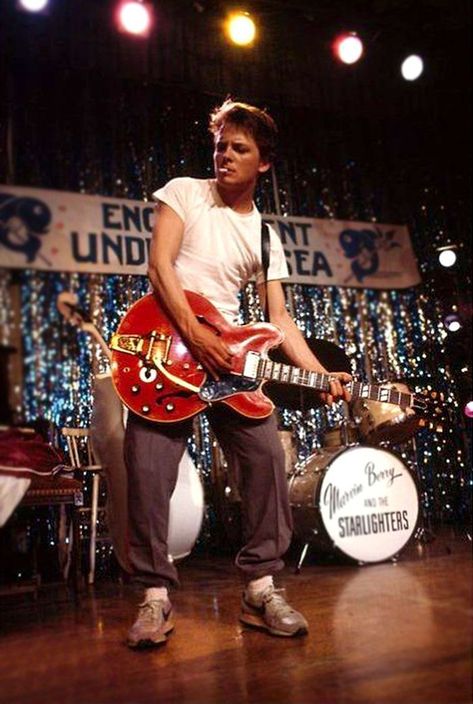 Back To The Future 1985, Johnny B Goode, Johnny B, Michael J Fox, J Fox, Michael J, Back To The Future, To The Future, On Set