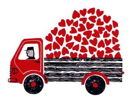 Truckload of hearts I Love Heart, Heart Day, Happy Heart, Art And Illustration, Heart Art, All You Need Is Love, Valentin Nap, Love Symbols, Be My Valentine