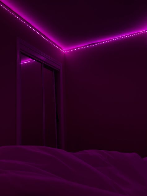 led ledlights pink pink room minimalist room pastel pink minimalism Pink Led Room, Pink Led Lights Aesthetic Wallpaper, Pink Neon Room Aesthetic, Pink Led Lights Aesthetic, Pink Led Lights Strip Bedroom, Neon Room Aesthetic, Bedroom Inspirations Pink, Led Lights Bedroom Aesthetic, Pink Led Sign Aesthetic