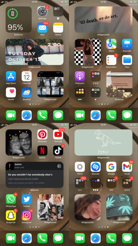 Widget Iphone Organization, Phone Organization Ideas Iphone, Iphone Wallpaper Inspo Layout, Iphone Set Up Ideas Homescreen Aesthetic, Iphone Organization Screens Aesthetic, Iphone Layout Homescreen Ideas Aesthetic, Phone Set Up Homescreen, Iphone Layout Homescreen Ideas Simple, Organisation Iphone Apps