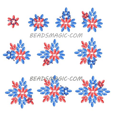 Super Duo Earrings Free Pattern, Super Duo Beads Patterns Free, Bead Star, Seed Bead Patterns Free, Beads Magic, Beaded Snowflake, Super Duo Beads, Twin Beads, Бисер Twin