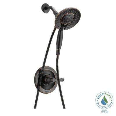 Porter In2ition 2-In-1 Single-Handle 5-Spray Shower Faucet in Oil Rubbed Bronze (Valve Included) Bronze Shower Head, Oil Rubbed Bronze Shower, Washington House, Recessed Medicine Cabinet, Bronze Bathroom, Shower Fixtures, Shower Units, Steam Showers Bathroom, Delta Faucets