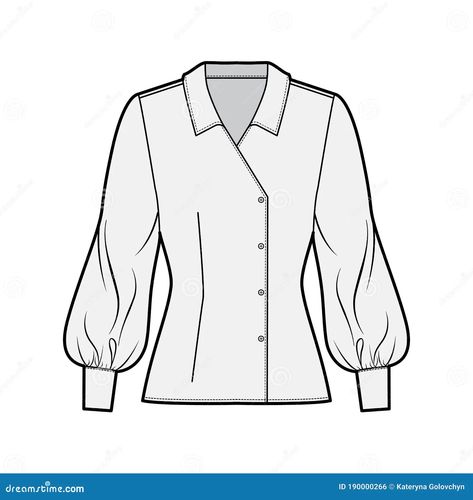 Formal Shirt Design, Ladies Shirts Formal, Blouse Drawing, Model Kemeja, Formal Blouses, Bell Sleeve Tops, Shirt Sketch, Casual Cotton Top, Fashion Design Template