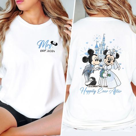 Funny Mr and Mrs Est 2024 Shirt, Mickey Minnie Honeymoon Couple Matching Shirt, Mickey Ears Castle Shirt, Minnie Wedding Anniversary Shirt LS5140 Thank you for choosing our store! My goal is to provide you with a pleasant shopping experience, and I am always available to assist you. If you have any special requests or questions, please do not hesitate to message me, and I will respond as soon as possible. Here is some helpful information to guide you: HOW TO ORDER: Select your desired color and Disney Married Shirts, Husband Wife Disney Shirts, Disneyland Bride Outfit, Universal Honeymoon Shirts, Mr And Mrs Disney Shirts, Disney Wedding Shirts, Disney Honeymoon Outfits, Disney Outfits Couples, Disney Closet