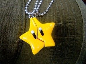 friendship necklace juli :P Friendship Ideas, Star Necklaces, Mario Star, Nifty Crafts, Friendship Necklace, Clay Diy Projects, Cake Fondant, Necklace Ideas, Friendship Necklaces