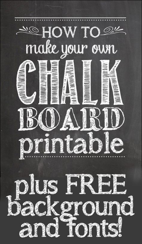 I want to learn how to make my own chalkboard Christmas cards!!! how-to-make-chalkboard-printables-479x600 How To Make Chalkboard, Chalkboard Template, Papan Menu, Papan Tulis Kapur, Make A Chalkboard, Chalkboard Printables, Chalkboard Lettering, Drawing Hair, Chalkboard Sign