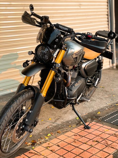 Triumph Scrambler 1200 Xe, Triumph Scrambler Custom, Scrambler 1200 Xe, Volkswagen Aircooled, Street Scrambler, Enfield Motorcycle, Triumph Bikes, Off Road Bikes, Triumph Scrambler