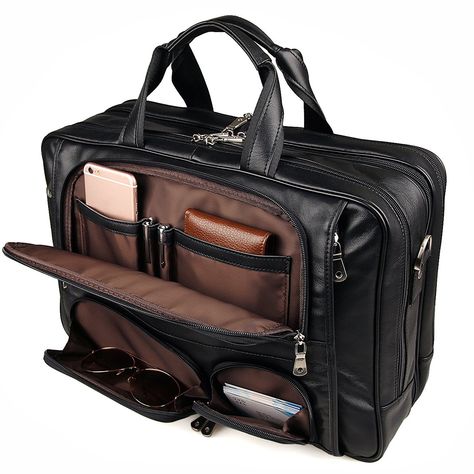 [Affiliate]   Amazon.com: Augus Business Travel Brifecase Genuine Leather Duffel Bags for Men Laptop Bag fits 15.6 inches Laptop: Clothing #Business #Travel #LeatherCraft Leather Messenger Bag Laptop, Laptop Bag Men, Leather Duffel Bag, Teacher Bags, Leather Duffel, Laptop Messenger Bags, Laptop Bag For Women, Laptop Briefcase, Duffel Bags