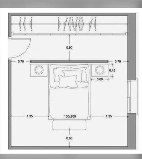 Wardrobe Behind Bed, Bathroom Built Ins, Closet Behind Bed, Small Closet Space, Bedroom Ideas For Couples Modern, Walking Closet, Small Closets, Closet Remodel, Bedroom Dimensions