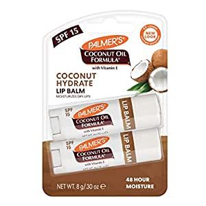 Palmer's Coconut Oil Formula Lip Balm Duo with SPF 15 and Vitamin E, All-Day Moisturizing Sunscreen Lip Balm, Hydrates Dry, Cracked Lips (Pack of 2) Coconut Oil Lip Balm, Cocoa Butter Lotion, Dry Cracked Lips, Coconut Lip Balm, Coconut Oil Skin Care, Palmers Cocoa Butter, Spf Lip Balm, Cocoa Butter Formula, Extra Virgin Coconut Oil