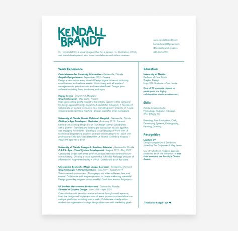 Graphic Design Resume Examples and Tips for Creating Your Own Resume 2024, Resume Design Inspiration, Graphic Design Cv, Cv Inspiration, Creative Cv Template, Resume Ideas, Design Resume, Resume Layout, Website Portfolio