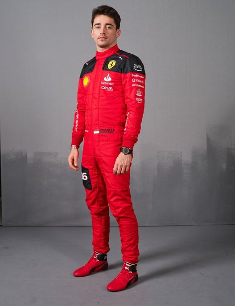 Charles Leclerc Suit, Motorcycle Leathers Suit, F1 2023, Yellow Suit, Ferrari F1, Body Picture, Charles Leclerc, Moto Gp, F1 Drivers