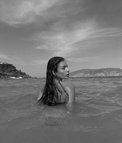 The Ocean, Black And White, Hair, White, Black