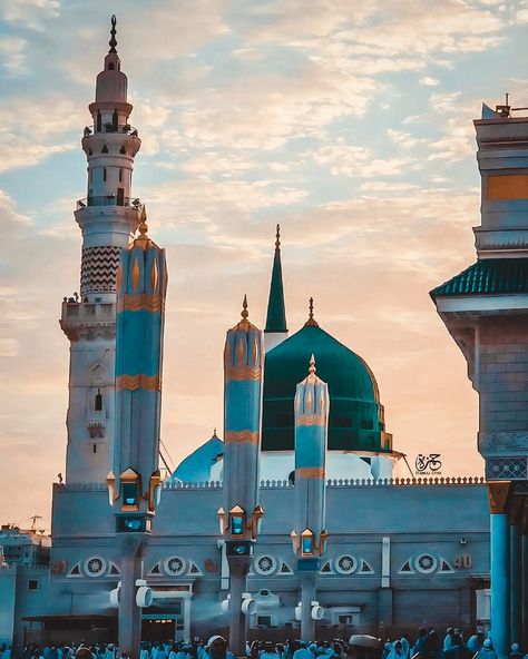 Makka Madina Wallpaper, Madina Core, Madina Picture, Medina Islam, Madina Sharif Beautiful Pic, Medina Wallpaper, Makka Madina, Mecca Images, Islamic Photo