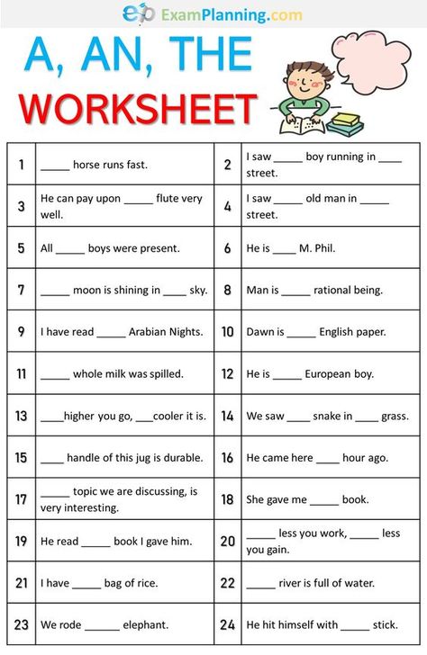 We have already covered the use of definite and indefinite articles (a, an, the) in a previous post. Here is a great worksheet to practice a, an and the. #ESL #EFL #teachingenglish A An Exercise, A And An Grammar, Article A An The Worksheets, Articles Worksheet Class 3, Definite Article The Worksheet, Article A And An Worksheet, Articles Worksheet Grade 2, Articles A An The, English Grammar Worksheets For Class 1