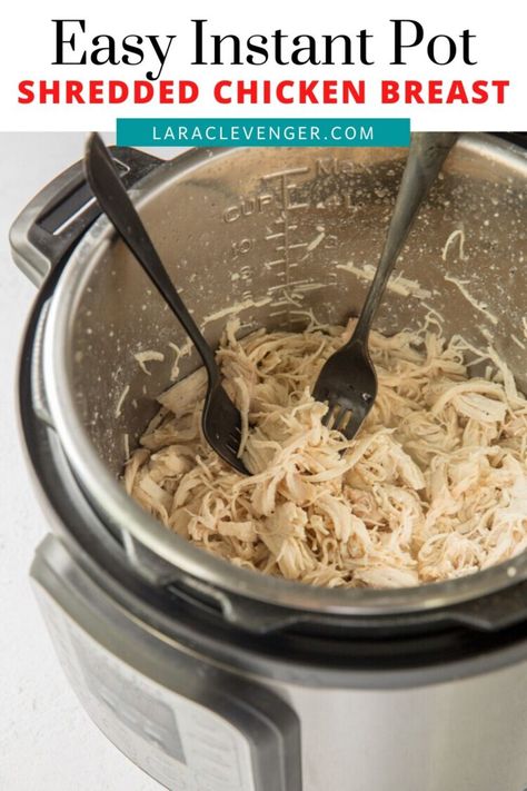 Moist Shredded Chicken, Lara Clevenger, Instant Pot Shredded Chicken, Make Shredded Chicken, Raw Chicken Breast, Ninja Recipes, Shredded Chicken Recipes, Paleo Food, Keto Lunch